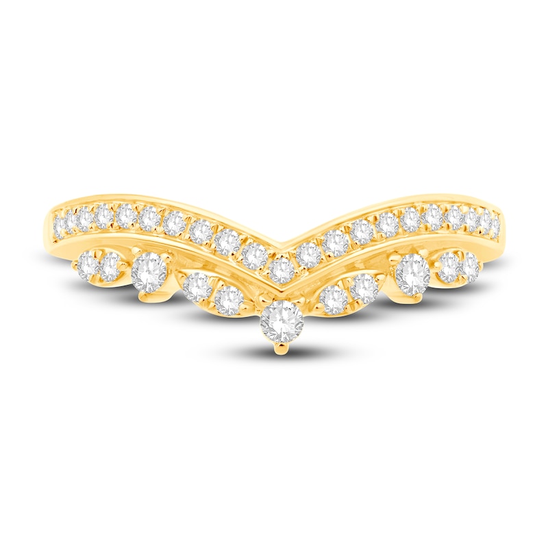 Main Image 3 of Diamond Contour Anniversary Band 1/3 ct tw Round 14K Yellow Gold