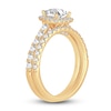 Thumbnail Image 1 of Diamond Bridal Set 1-1/2 ct tw Princess/Round 14K Yellow Gold