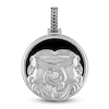 Thumbnail Image 1 of 1933 by Esquire Men's Natural Black Onyx & Natural White Topaz Gemini Charm Sterling Silver