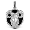 Thumbnail Image 0 of 1933 by Esquire Men's Natural Black Onyx & Natural White Topaz Aries Charm Sterling Silver