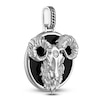 Thumbnail Image 1 of 1933 by Esquire Men's Natural Black Onyx & Natural White Topaz Aries Charm Sterling Silver