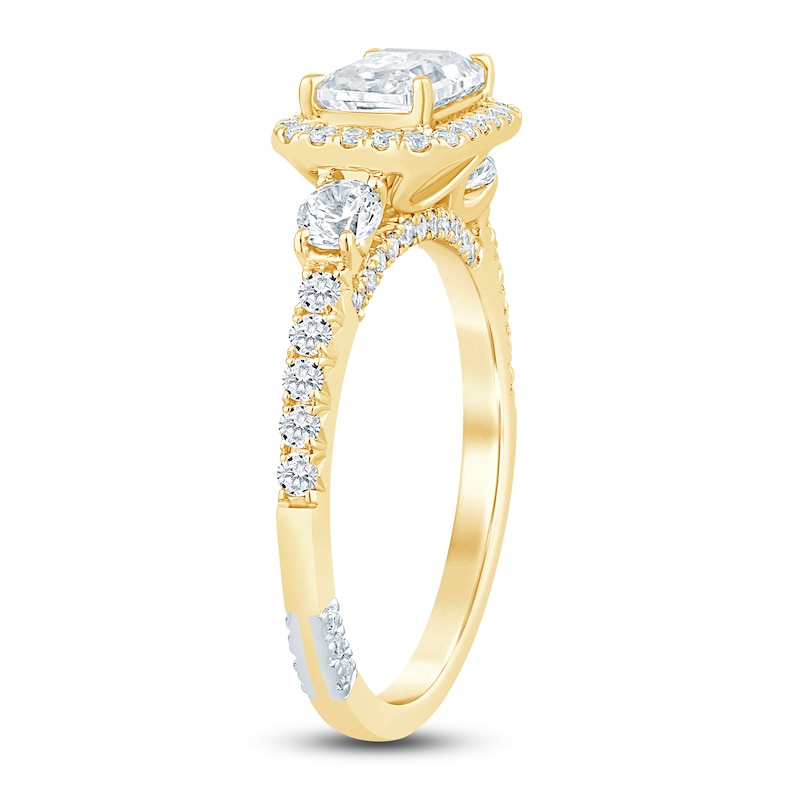 Main Image 2 of Pnina Tornai Lab-Created Diamond Engagement Ring 1-5/8 ct tw Round 14K Yellow Gold