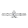 Thumbnail Image 2 of Diamond Promise Ring 3/8 ct tw Pear/Round 14K White Gold