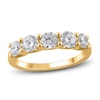 Thumbnail Image 0 of Lab-Created Diamond 5-Stone Anniversary Band 1-1/2 ct tw Round 14K Yellow Gold