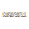 Thumbnail Image 2 of Lab-Created Diamond 5-Stone Anniversary Band 1-1/2 ct tw Round 14K Yellow Gold