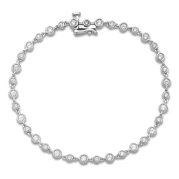 Diamond Bezel-Set Bracelet 1 ct tw 14K White Gold