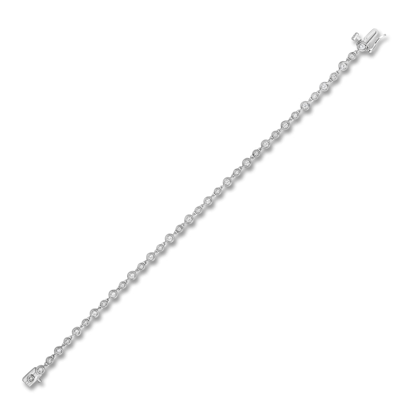 Diamond Bezel-Set Bracelet 1 ct tw 14K White Gold