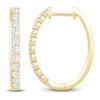 Thumbnail Image 1 of Diamond Hoop Earrings 3/4 ct tw 10K Yellow Gold