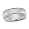 Thumbnail Image 1 of Milgrain Beveled Wedding Band Platinum 8mm