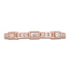 Thumbnail Image 3 of Round & Baguette-Cut Diamond Stackable Anniversary Band 1/8 ct tw 14K Rose Gold