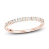 Thumbnail Image 1 of Diamond X Bezel Anniversary Band 1/4 ct tw 14K Rose Gold