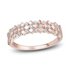 Thumbnail Image 1 of Diamond Square Multi-Row Anniversary Band 1/4 ct tw 14K Rose Gold