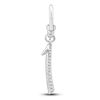 Thumbnail Image 0 of Charm'd by Lulu Frost Pavé Diamond Number 1 Charm 1/10 ct tw 10K White Gold