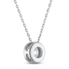 Thumbnail Image 3 of Certified Diamond Bezel-Set Solitaire Necklace 1 ct tw 14K White Gold 18&quot; (I1/I)