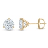 Thumbnail Image 1 of Certified Round-Cut Diamond Solitaire Stud Earrings 2 ct tw 18K Yellow Gold (I/SI2)