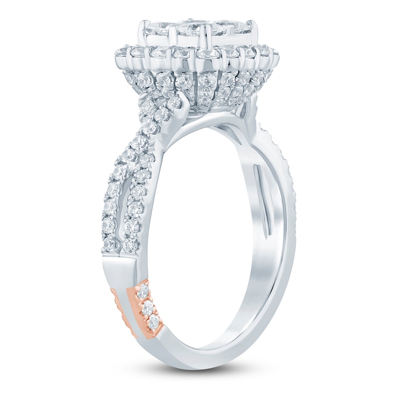 Main Image 2 of Pnina Tornai Princess-Cut Diamond Quad Engagement Ring 1-3/4 ct tw 14K White Gold