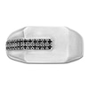 Thumbnail Image 2 of Men's Black Diamond Angled Fashion Ring 1/4 ct tw Sterling Silver