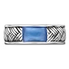 Thumbnail Image 3 of Men's Natural Royal Blue Agate Weave Pattern Ring Sterling Silver