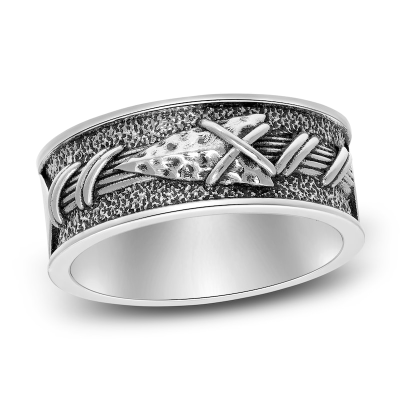 Men's Arrow Ring Oxidized Sterling Silver