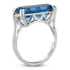 Thumbnail Image 2 of Le Vian Silhouette Elongated Cushion-Cut Natural Blue Topaz & Diamond Accent Ring 14K Vanilla Gold