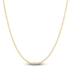 Thumbnail Image 1 of Solid Diamond-Cut Glitter Rope Chain Necklace 2mm 14K Yellow Gold 16&quot;