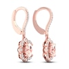 Thumbnail Image 4 of Morganite Earrings 1/8 ct tw Diamonds 10K Rose Gold