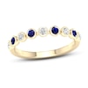 Thumbnail Image 1 of Natural Sapphire Ring 1/6 ct tw Diamonds 10K Yellow Gold