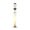 Thumbnail Image 3 of Natural Sapphire Ring 1/6 ct tw Diamonds 10K Yellow Gold