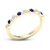 Thumbnail Image 4 of Natural Sapphire Ring 1/6 ct tw Diamonds 10K Yellow Gold