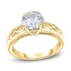 Thumbnail Image 0 of Diamond Solitaire Infinity Engagement Ring 1/2 ct tw Round 14K Yellow Gold (I2/I)