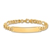 Thumbnail Image 1 of Men's Solid Figaro Chain Bracelet 14K Yellow Gold 7.0mm 8&quot;