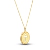 Thumbnail Image 2 of Cutout Cross Necklace 14K Yellow Gold 16&quot;