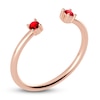 Thumbnail Image 1 of Juliette Maison Natural Ruby Cuff Ring 10K Rose Gold