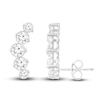 Thumbnail Image 2 of Diamond Climber Earrings 1 ct tw Round 14K White Gold