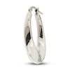 Thumbnail Image 1 of Hollow Tube Hoop Earrings 14K White Gold