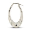 Thumbnail Image 2 of Hollow Tube Hoop Earrings 14K White Gold