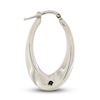 Thumbnail Image 3 of Hollow Tube Hoop Earrings 14K White Gold