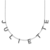 Thumbnail Image 0 of Juliette Maison Black Diamond Station Name Necklace 2-1/4 ct tw Round 10K White Gold