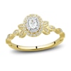 Thumbnail Image 1 of Diamond Engagement Ring 1/3 ct tw Oval/Round 14K Two-Tone Gold