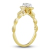 Thumbnail Image 2 of Diamond Engagement Ring 1/3 ct tw Oval/Round 14K Two-Tone Gold