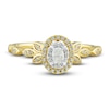 Thumbnail Image 3 of Diamond Engagement Ring 1/3 ct tw Oval/Round 14K Two-Tone Gold