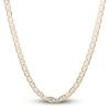 Thumbnail Image 1 of Faux Pave Mariner Chain Necklace 14K Yellow Gold 20&quot; 5.1mm