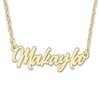 Thumbnail Image 1 of High-Polish Name Link Necklace 14K Yellow Gold 18&quot;