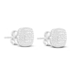 Thumbnail Image 2 of Diamond Stud Earrings 1/2 ct tw 10K White Gold