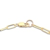 Thumbnail Image 2 of Freshwater Cultured Pearl Paperclip Bracelet 14K Yellow Gold 7.25&quot;