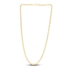 Thumbnail Image 2 of Solid Silk Rope Chain Necklace 14K Yellow Gold 22&quot; 4.3mm