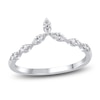 Thumbnail Image 1 of Diamond Chevron Ring 1/6 ct tw Round 14K White Gold