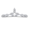 Thumbnail Image 2 of Diamond Chevron Ring 1/6 ct tw Round 14K White Gold