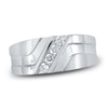 Thumbnail Image 1 of Men's Diamond Wedding Band 1/4 ct tw Round 14K White Gold