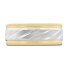 Thumbnail Image 3 of Men's High-Polish Wedding Band 14K Two-Tone Gold 8.0mm